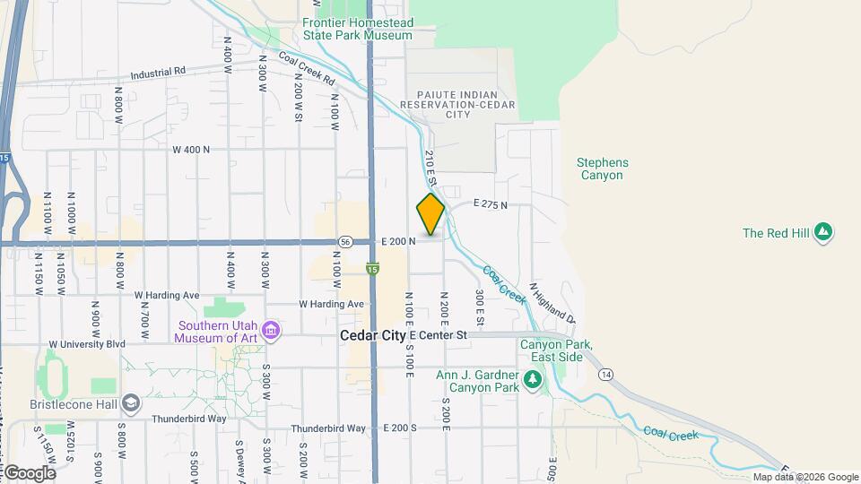 166 N 200 W St Map and Location Details