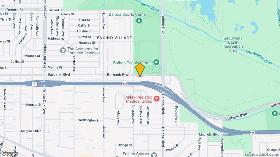 17032 Burbank Blvd Map and Location Details