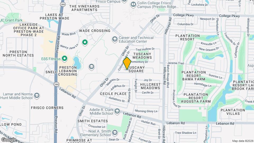 9938 Wake Bridge Dr Map and Location Details