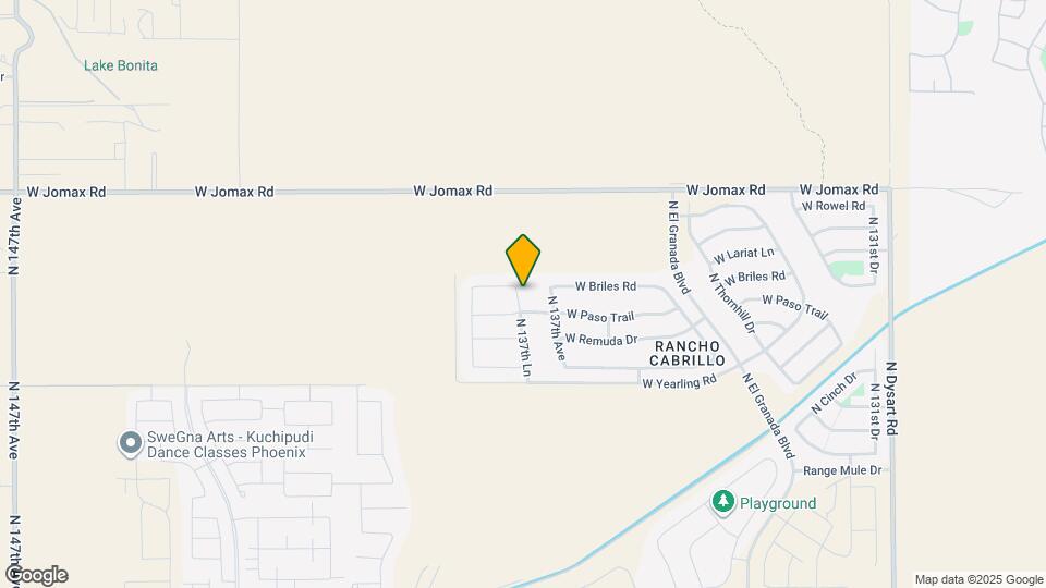 26105 N 137th Ln Map and Location Details