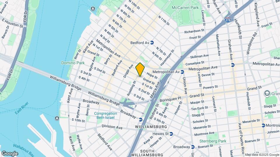 278 Grand St Map and Location Details