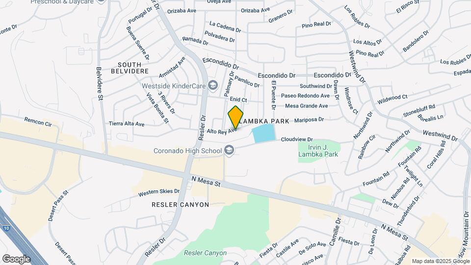 6937 Alto Rey Ave Mapa y Detalles de la Ubicación