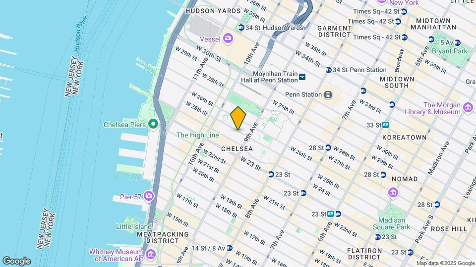 412 W 25th St Mapa y Detalles de la Ubicación