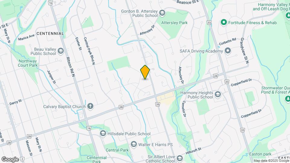Rossland Park Townhomes Map and Location Details
