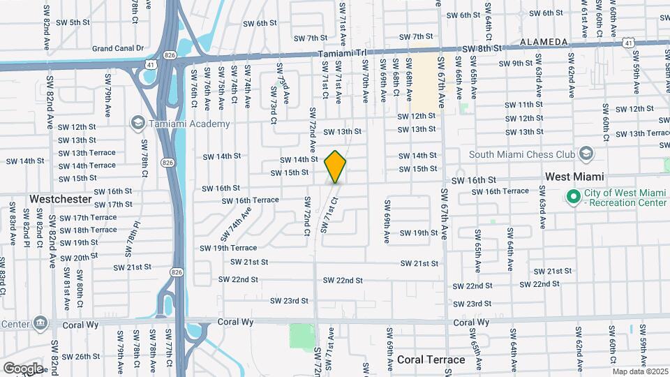 1600 SW 71st Ct Map and Location Details
