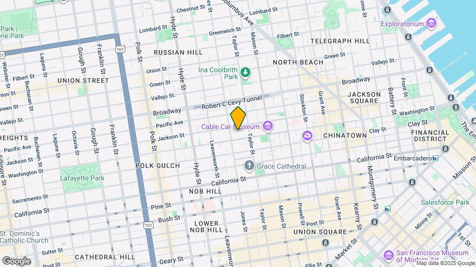 1266 Washington St Map and Location Details
