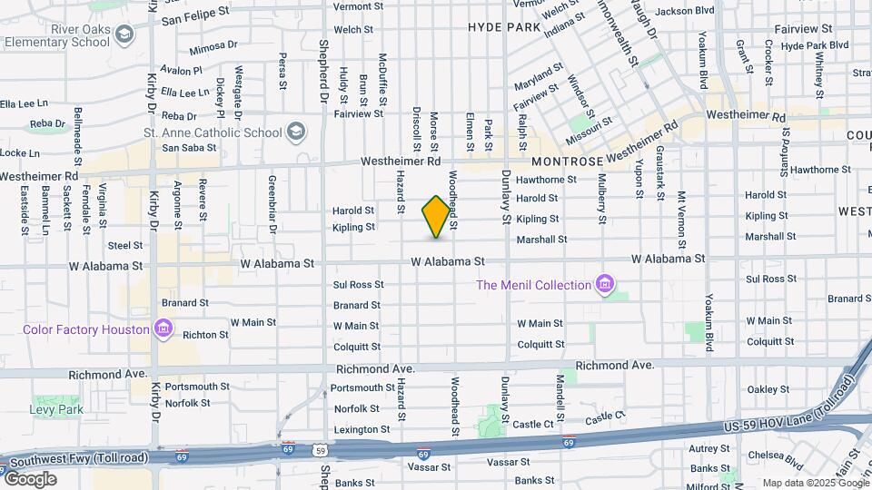 1819 Marshall St Map and Location Details