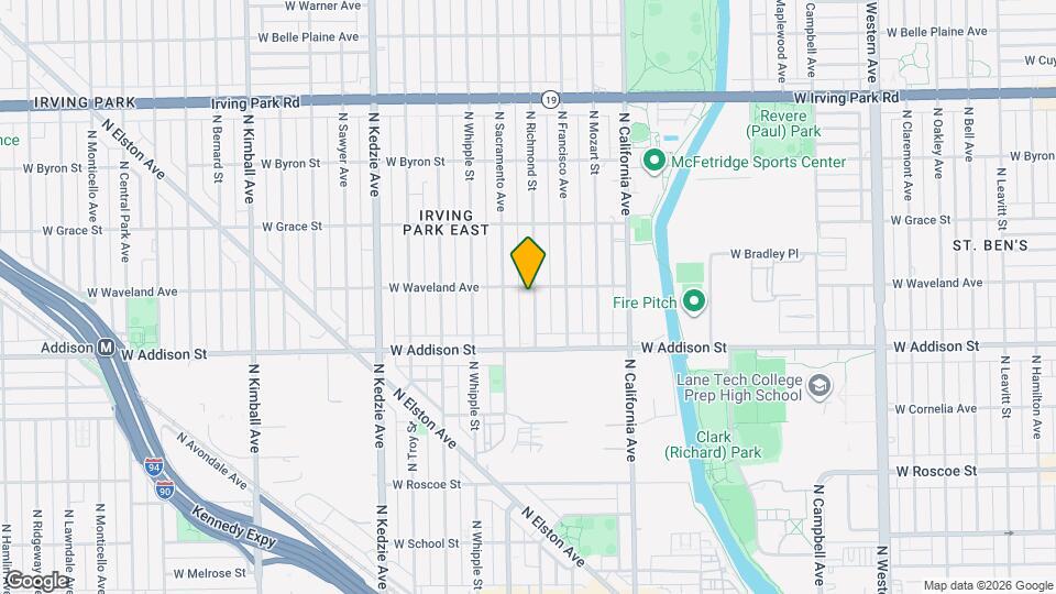 3652 N Richmond St Map and Location Details