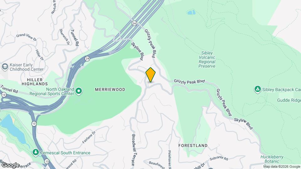 6100 Skyline Blvd Mapa y Detalles de la Ubicación