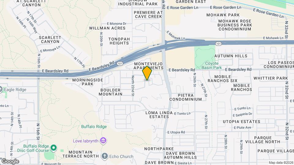 20015 N 22nd Pl Map and Location Details