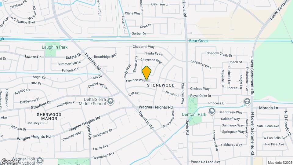 1942 Pawnee Way Map and Location Details