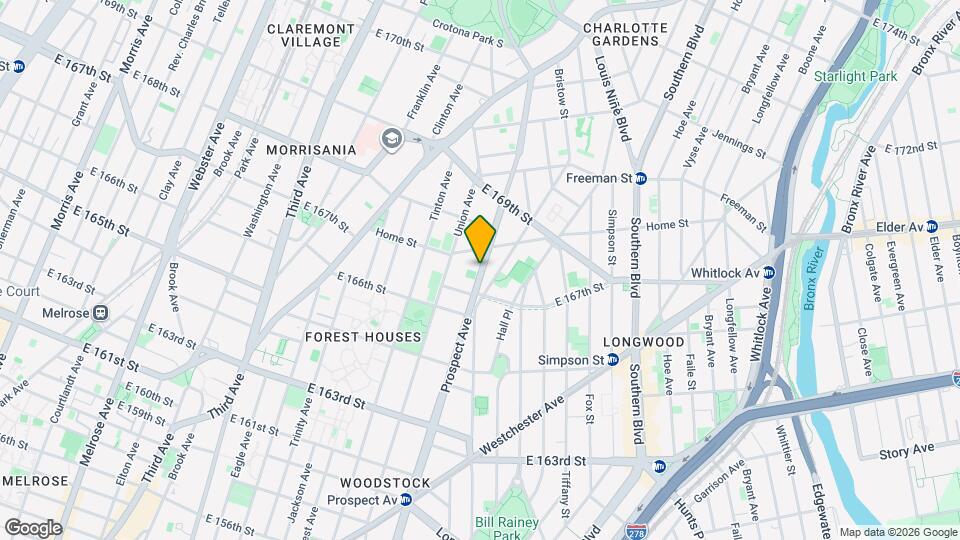 1130 Prospect Ave Map and Location Details