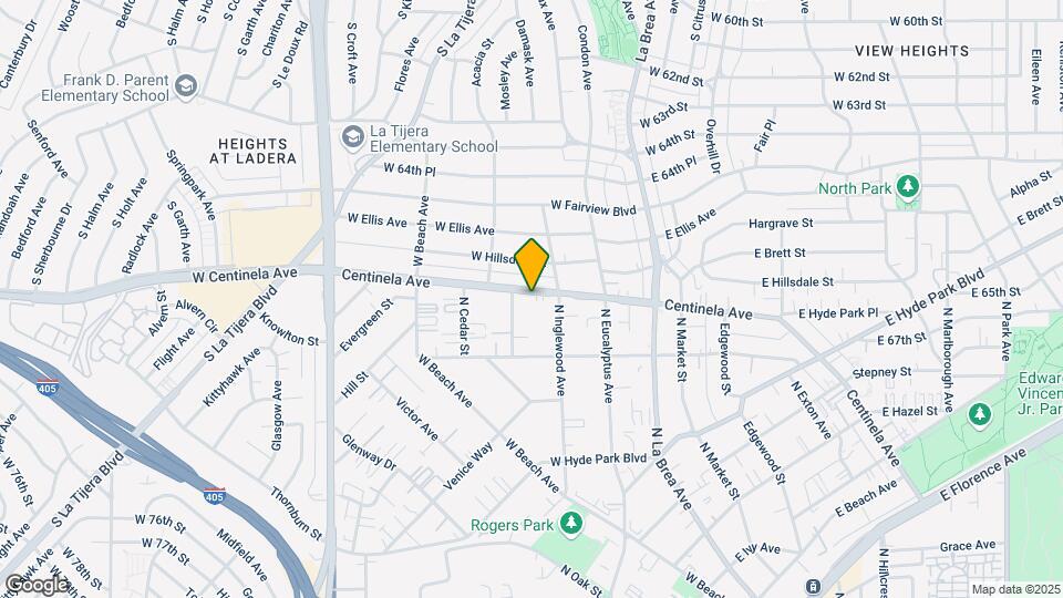 1323 Centinela Ave Mapa y Detalles de la Ubicación