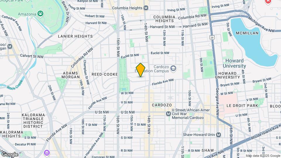 1429 Belmont St NW Map and Location Details