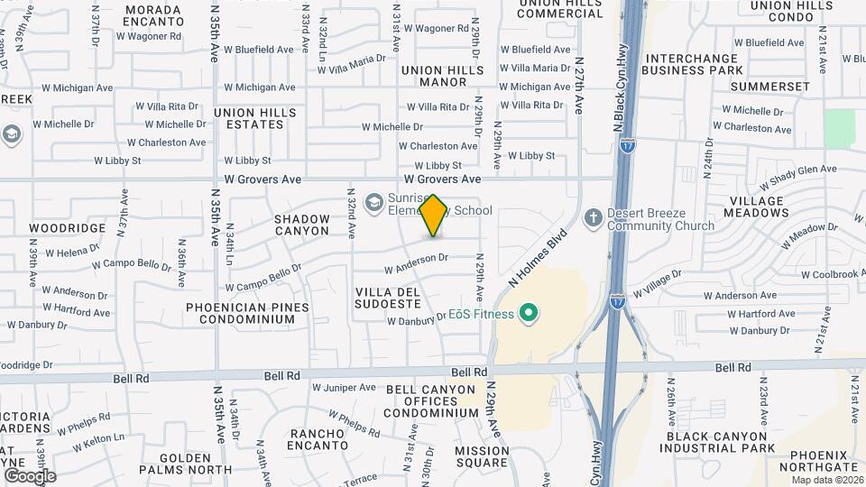 3011 W Campo Bello Dr Map and Location Details