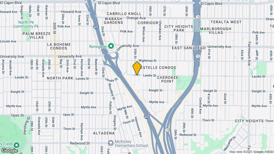3509 Landis St Map and Location Details