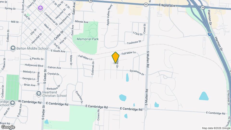 610 Winter Dr Map and Location Details