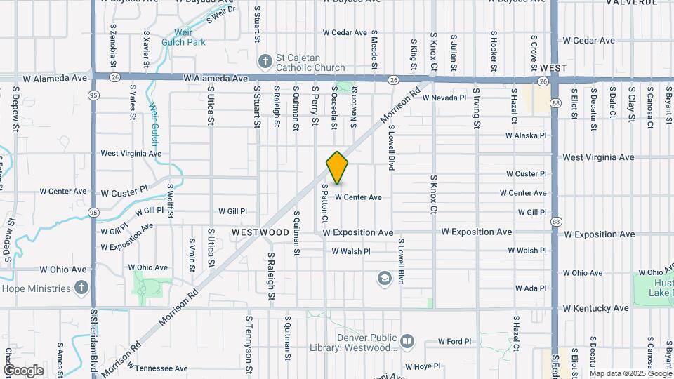 579 S Osceola St Map and Location Details