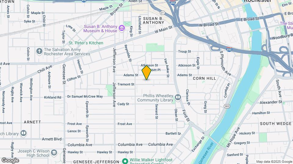 338 Tremont St-Unit -Upper Mapa y Detalles de la Ubicación