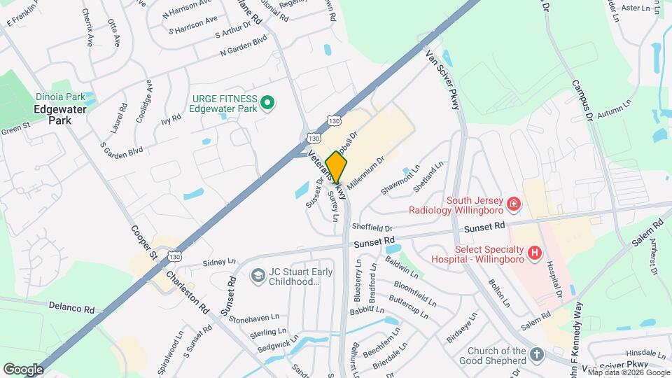 Willingboro Square Map and Location Details