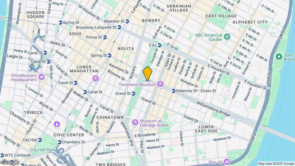 47 Delancey St Map and Location Details