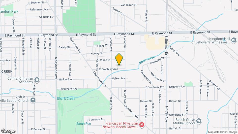 3130 E Bradbury Ave Map and Location Details