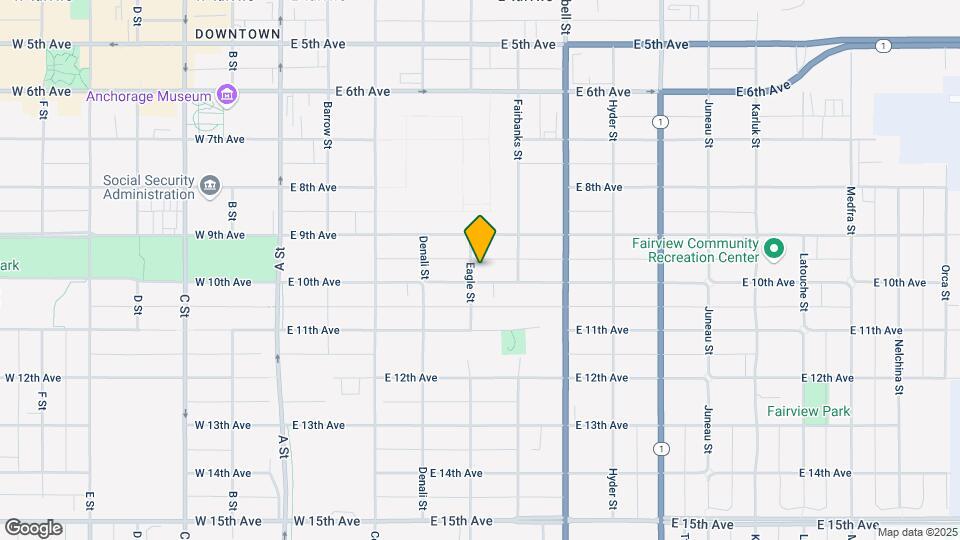 925 Eagle St Map and Location Details