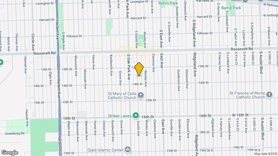 1327 Euclid Ave Map and Location Details