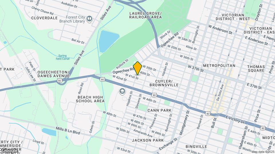 1026 W 41st St Map and Location Details