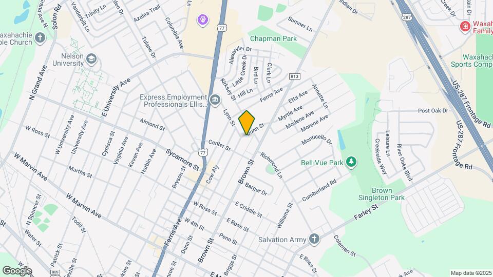 802 Dunn St Map and Location Details