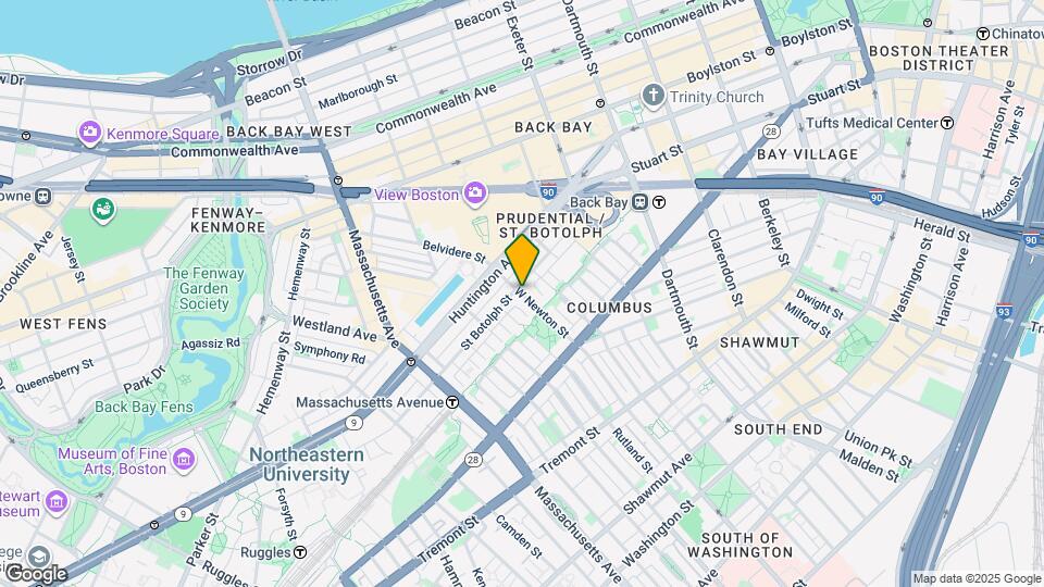 261 W Newton St, Unit 3 Map and Location Details