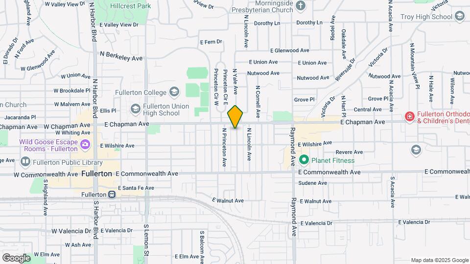 227 N Yale Ave, Unit One bed room /full bath Map and Location Details