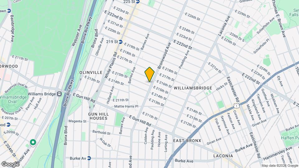 3663 Bronxwood Ave Map and Location Details