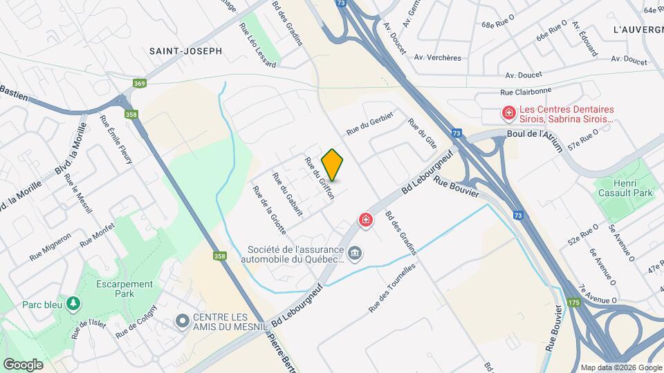 6330 Du Griffon Rue Map and Location Details