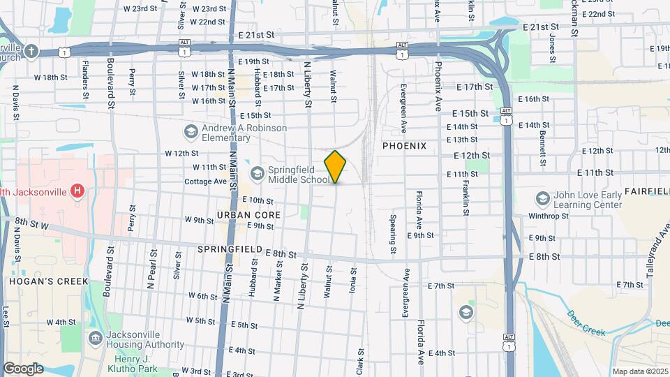 2038 Walnut St Map and Location Details