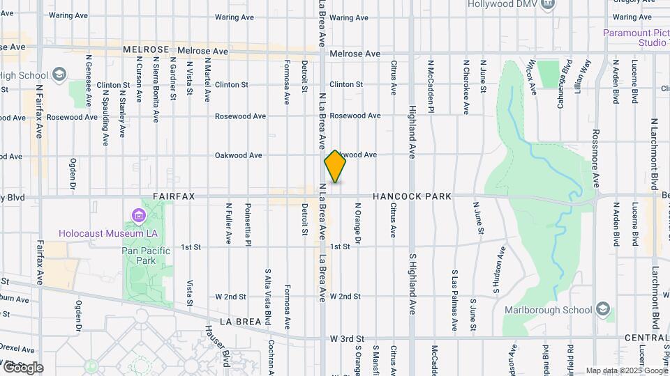 309 N Sycamore Ave Map and Location Details