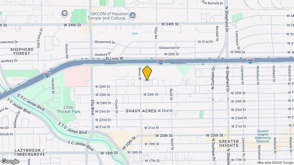 2614 Shady Acres Ct Map and Location Details