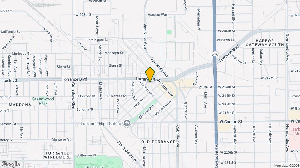 1254 Engracia Ave Map and Location Details