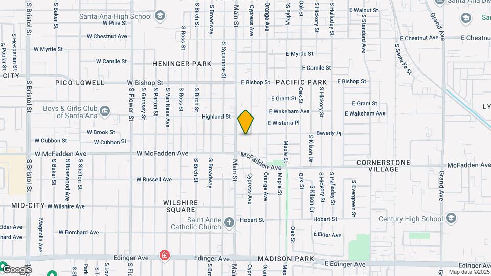 Beverly Apartment Map and Location Details
