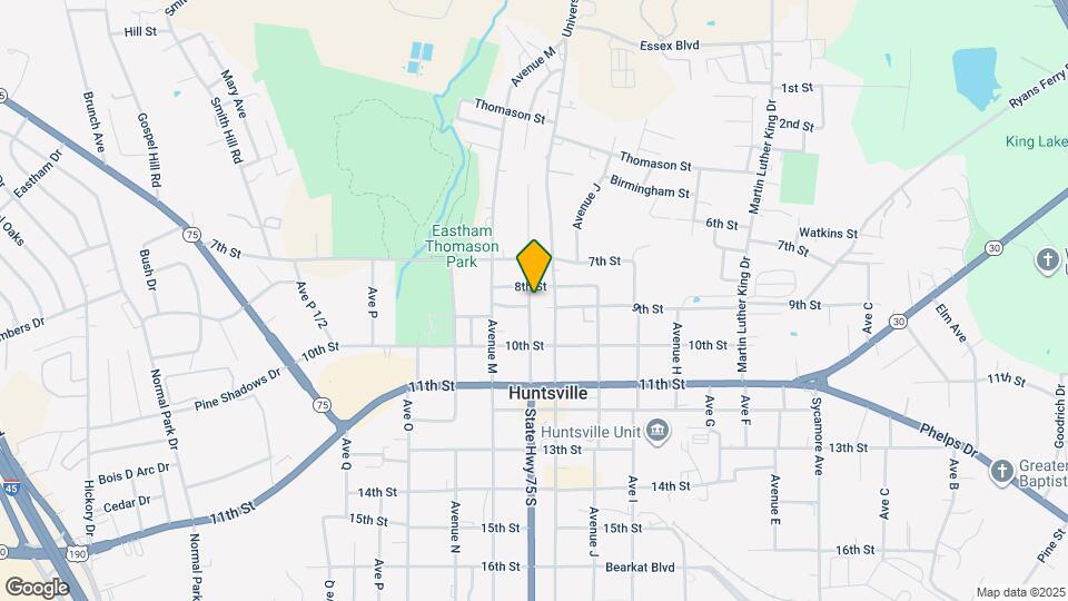 805 Sam Houston Ave Map and Location Details