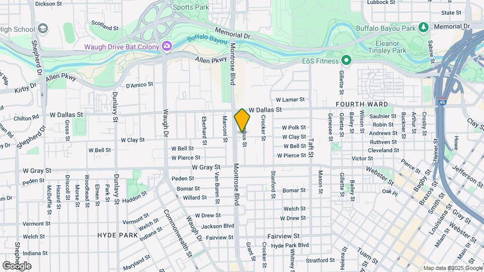 1000 W Clay St Map and Location Details