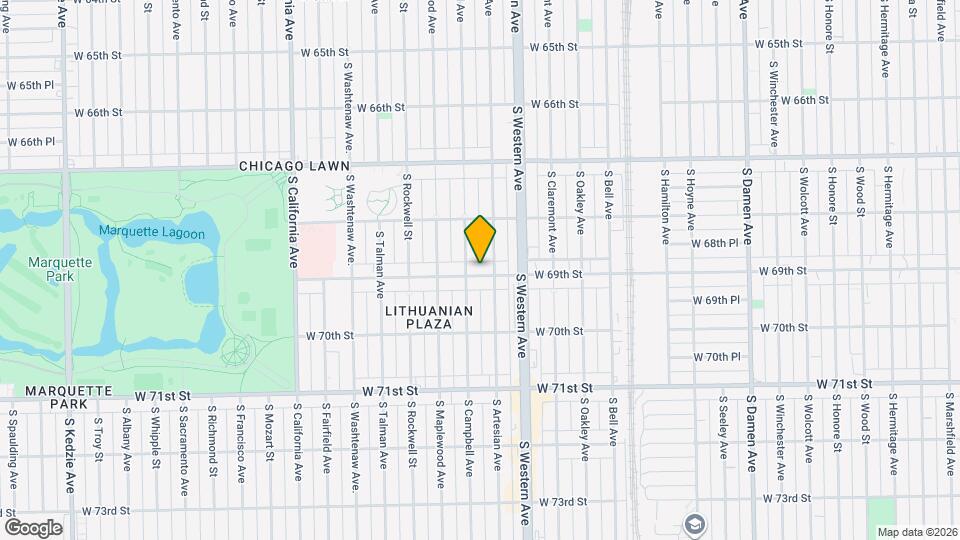 2446 W 69th St Map and Location Details