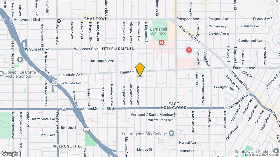 1238 Kenmore Ave Mapa y Detalles de la Ubicación