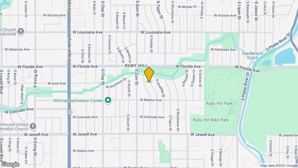 1585 S Vallejo St Map and Location Details