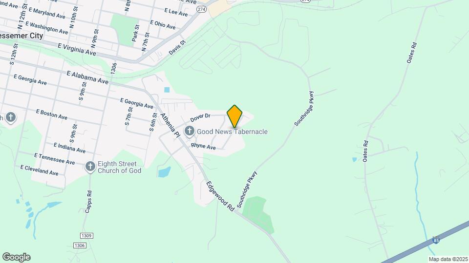 109 Hillcrest Dr Map and Location Details