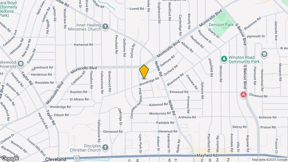 3801 Woodridge Rd Map and Location Details