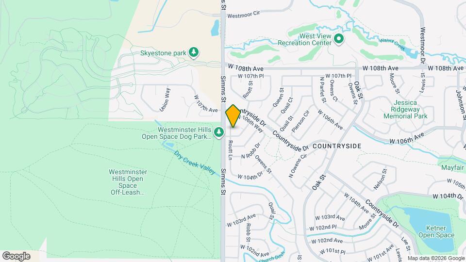10562 Routt Ln Map and Location Details