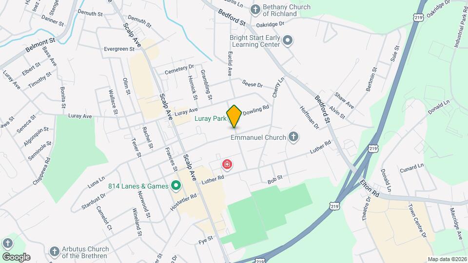 514 Euclid Ave Map and Location Details