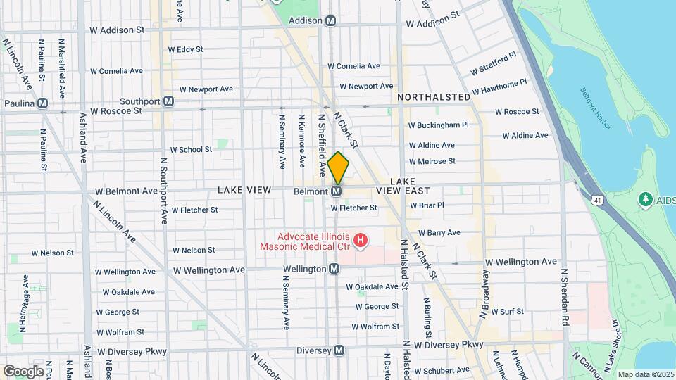 943 W Belmont Ave Map and Location Details