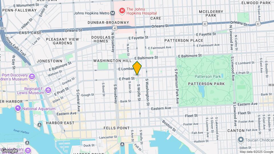 1838 E Pratt St Map and Location Details